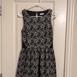 Maison Jules black and white dress.  Size small
